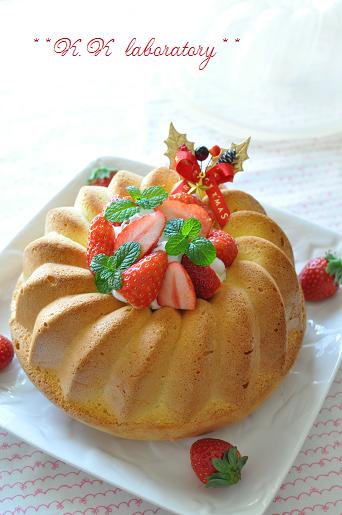 ルクエ レシピブログ ケーキ型クグロフクリスタルで作るクリスマスケーキ